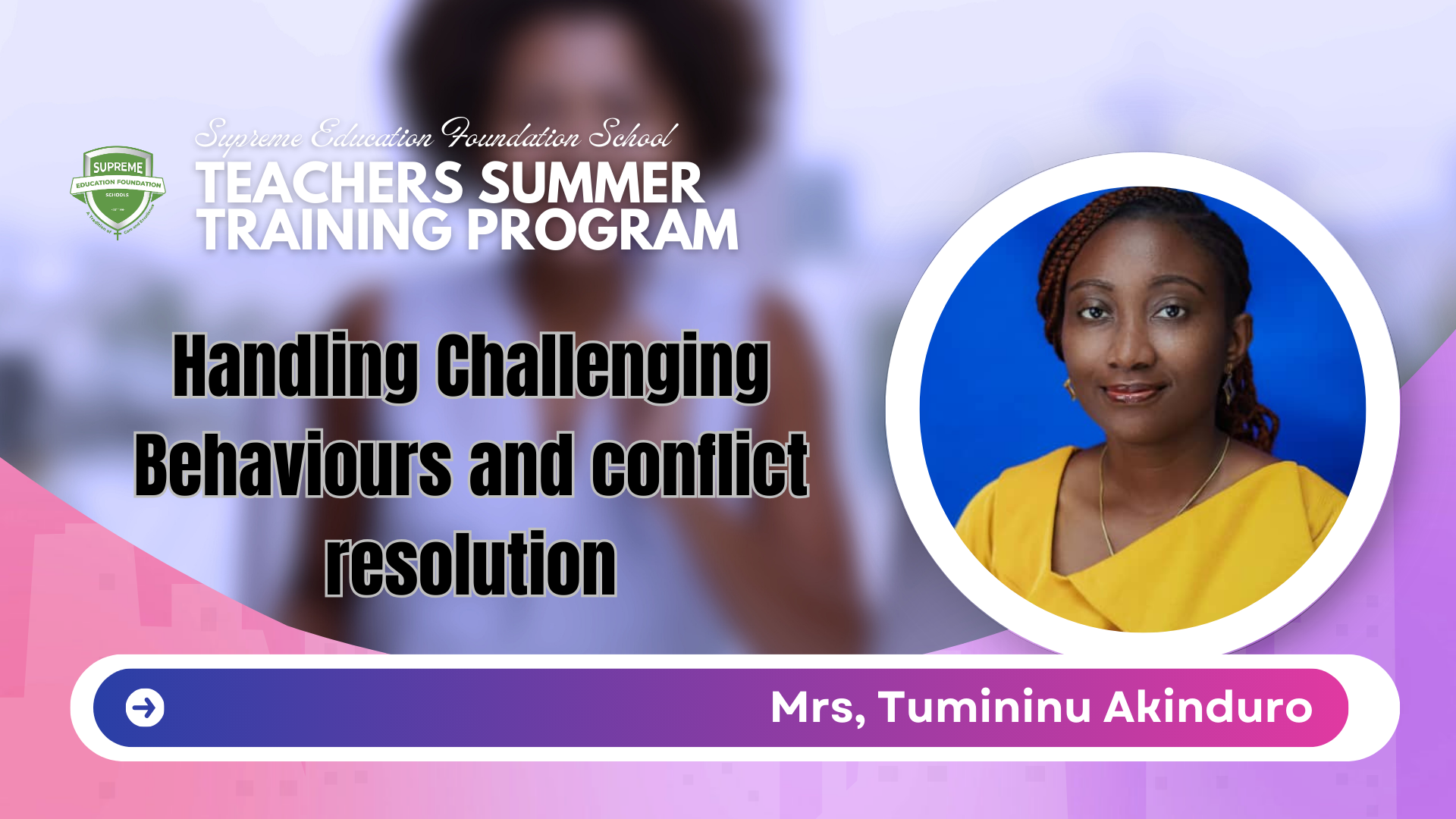 Handling Challenging Behaviours and Conflict Resolution